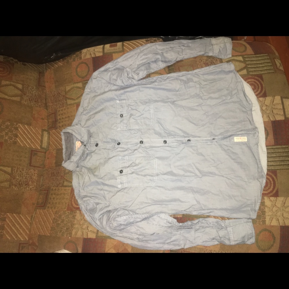 Original Jeffrey Max Striped Shirt - Size Large